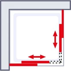 Schulte ExpressPlus Eckeinstieg Kristall/Trend Chromoptik Klar Hell 80x90cm -Badezimmergeschäft 4060991038198 2053 6