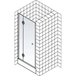 Schulte ExpressPlus Drehtür In Nische MasterClass Links Chromoptik 80x200cm -Badezimmergeschäft 4060991038273 2053 5