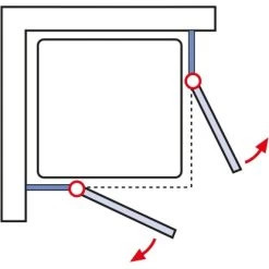 Schulte ExpressPlus Eckeinstieg 4-tlg. MasterClass Chromoptik 79,2-81,2x200cm 13 Schulte ExpressPlus Eckeinstieg 4-tlg. MasterClass Chromoptik 79,2-81,2x200cm -Badezimmergeschäft 4060991038358 2053 6