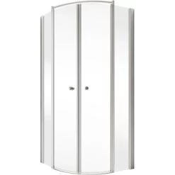 Schulte ExpressPlus Runddusche Garant 4-tlg. Alu-Natur Radius 55cm -Badezimmergeschäft 4060991038679 2053 2