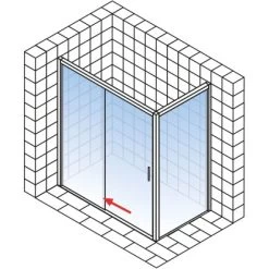 Schulte Seitenwand Für Schiebetür 2-teilig Kristall/Trend 90 Cm X 200 Cm 15 Schulte Seitenwand Für Schiebetür 2-teilig Kristall/Trend 90 Cm X 200 Cm -Badezimmergeschäft 4060991050398 2053 3