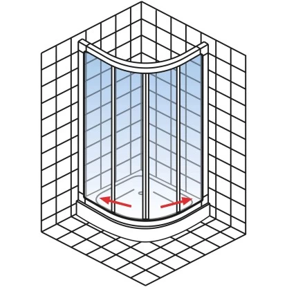 Schulte Runddusche II Kristall/Trend Aluminiumprofilen BxTxH 80 X 80 X 185 Cm 6 Schulte Runddusche II Kristall/Trend Aluminiumprofilen BxTxH 80 X 80 X 185 Cm – Bild 4