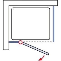 Schulte ExpressPlus Set Drehtür MasterClass Mit Duschwanne 200x90cm -Badezimmergeschäft 4060991055942 2053 6