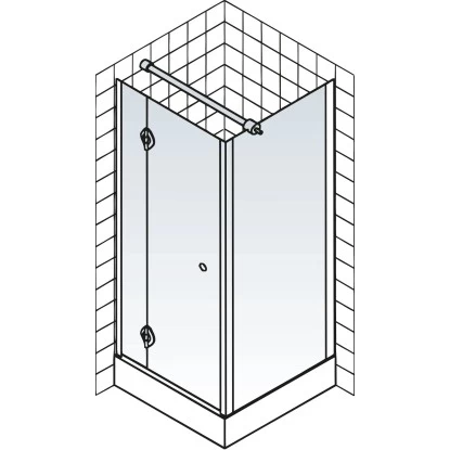 Schulte ExpressPlus Set Drehtür Seitenwand MasterClass Mit Duschwanne 200x90 8 Schulte ExpressPlus Set Drehtür Seitenwand MasterClass Mit Duschwanne 200x90 – Bild 6