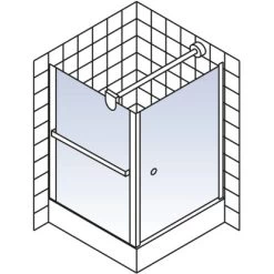 Schulte ExpressPlus Set Duschkabine Mit Drehtür Garant Mit Duschwanne 200x80 -Badezimmergeschäft 4060991056222 2053 6