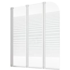 Schulte ExpressPlus Badewannenaufsatz 3-tlg. Weiß Querstreifen 140x124,5cm -Badezimmergeschäft 4060991056338 2053 2