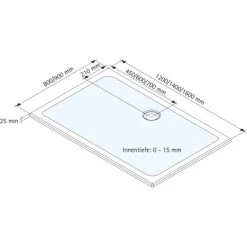 Schulte ExpressPlus Duschwanne Schulte-plan Eckig Mineralguss 80x90cm 11 Schulte ExpressPlus Duschwanne Schulte-plan Eckig Mineralguss 80x90cm -Badezimmergeschäft 4060991056499 2053 3