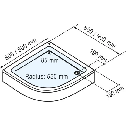 Schulte ExpressPlus Duschwanne Rund Flach Sanitäracryl Inkl. Schürze 90 X 90 Cm 7 Schulte ExpressPlus Duschwanne Rund Flach Sanitäracryl Inkl. Schürze 90 X 90 Cm – Bild 5