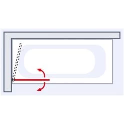 Schulte Badewannenfaltwand BlackStyle 1-teilig 80 X 140cm 9 Schulte Badewannenfaltwand BlackStyle 1-teilig 80 X 140cm -Badezimmergeschäft 4060991056796 2053 8