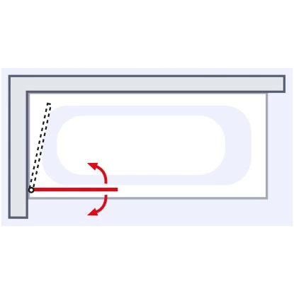 Schulte Badewannenfaltwand BlackStyle 1-teilig 80 X 140cm 6 Schulte Badewannenfaltwand BlackStyle 1-teilig 80 X 140cm – Bild 4