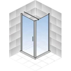 Schulte ExpressPlus Set Duschkabine Mit Drehtür AlexaStyle2.0 Mit DW 192x80cm -Badezimmergeschäft 4060991057038 2053 5