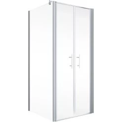 Schulte ExpressPlus Duschkabine Mit Pendeltür AlexaStyle2.0 Alu Natur 192x80cm -Badezimmergeschäft 4060991057045 2053 2