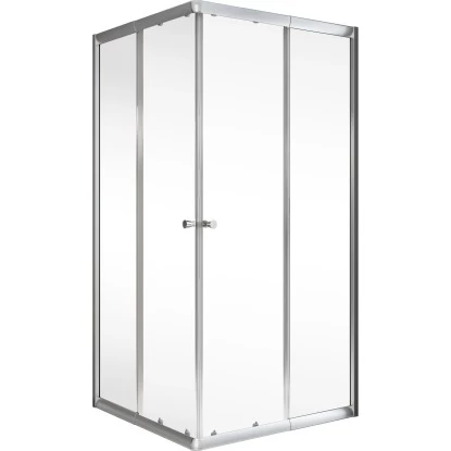 Schulte Eckeinstieg 4-teilig Sunny 80 Cm - 90 Cm X 180 Cm Silber 4 Schulte Eckeinstieg 4-teilig Sunny 80 Cm - 90 Cm X 180 Cm Silber – Bild 2