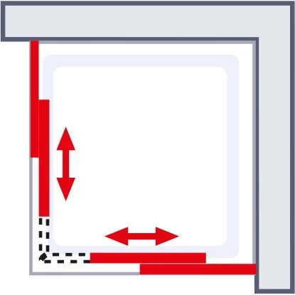 Schulte Eckeinstieg 4-teilig Sunny 80 Cm - 90 Cm X 180 Cm Silber 6 Schulte Eckeinstieg 4-teilig Sunny 80 Cm - 90 Cm X 180 Cm Silber – Bild 4