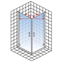 Schulte Eckeinstieg 2-teilig Toura 80 X 80 Cm 16 Schulte Eckeinstieg 2-teilig Toura 80 X 80 Cm -Badezimmergeschäft 4060991061202 2053 2 5