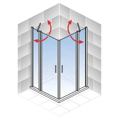 Schulte ExpressPlus Eckeinstieg AlexaStyle2.090 X 90 X 192 Cm 4-teilig 7 Schulte ExpressPlus Eckeinstieg AlexaStyle2.090 X 90 X 192 Cm 4-teilig – Bild 5