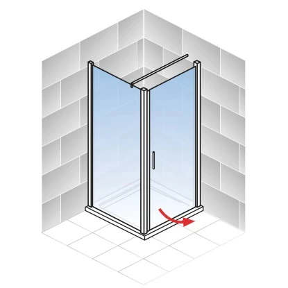 Schulte Sunny Drehtür Mit Seitenwand 80 X 90 X 180 Cm Weiß 8 Schulte Sunny Drehtür Mit Seitenwand 80 X 90 X 180 Cm Weiß – Bild 6