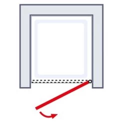 Schulte ExpressPlus Drehtür Nische AlexaStyle2.0 Depoli Light 80 X 192 Cm -Badezimmergeschäft 4060991064128 2053 8 6