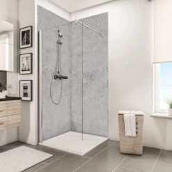 Schulte ExpressPlus DecoDesign Duschrückwand Dekor Stein Grau Hell 210x120cm 7 Schulte ExpressPlus DecoDesign Duschrückwand Dekor Stein Grau Hell 210x120cm -Badezimmergeschäft 4060991067679 Bild03