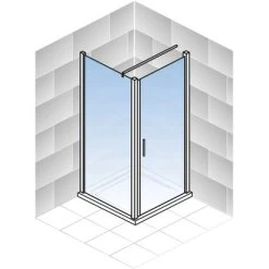 Schulte Drehtür Toura R + Seitenwand Pendelbar Schwarz 200 X 90 X 90 Cm Klar Hel 12 Schulte Drehtür Toura R + Seitenwand Pendelbar Schwarz 200 X 90 X 90 Cm Klar Hel -Badezimmergeschäft 4060991070051 2053 5