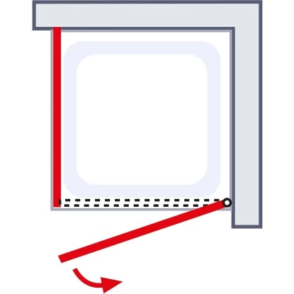 Schulte Drehtür Toura R + Seitenwand Pendelbar Schwarz 200 X 90 X 90 Cm Klar Hel 8 Schulte Drehtür Toura R + Seitenwand Pendelbar Schwarz 200 X 90 X 90 Cm Klar Hel – Bild 6