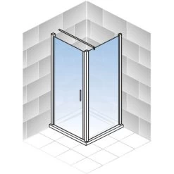 Schulte Drehtür Toura L + Seitenwand Pendel Schwarz 200 X 100 X 100 Cm Klar Hell 12 Schulte Drehtür Toura L + Seitenwand Pendel Schwarz 200 X 100 X 100 Cm Klar Hell -Badezimmergeschäft 4060991070082 2053 5