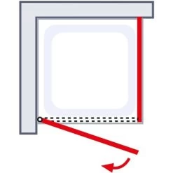 Schulte Drehtür Toura L + Seitenwand Pendel Schwarz 200 X 100 X 100 Cm Klar Hell 13 Schulte Drehtür Toura L + Seitenwand Pendel Schwarz 200 X 100 X 100 Cm Klar Hell -Badezimmergeschäft 4060991070082 2053 6