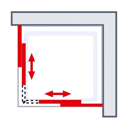 Schulte Eckeinstieg Mit Schiebetüren Sunny 180 Cm X 75-90 Cm Schwarz Glasdekor 9 Schulte Eckeinstieg Mit Schiebetüren Sunny 180 Cm X 75-90 Cm Schwarz Glasdekor – Bild 7