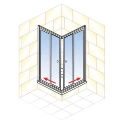 Schulte Eckeinstieg Mit Schiebetüren Sunny 180 Cm X 75-90 Cm Silber Klarglas 13 Schulte Eckeinstieg Mit Schiebetüren Sunny 180 Cm X 75-90 Cm Silber Klarglas -Badezimmergeschäft 4060991070228 2053 AI 01