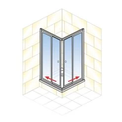 Schulte Eckeinstieg Mit Schiebetüren Sunny 180 Cm X 75-90 Cm Weiß Glasdekor 13 Schulte Eckeinstieg Mit Schiebetüren Sunny 180 Cm X 75-90 Cm Weiß Glasdekor -Badezimmergeschäft 4060991070501 2053 AI 01