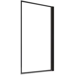 Schulte Badewannenfaltwand Komfort 1-tlg. Dekor Frame Mattschwarz 140 Cm X 80 Cm -Badezimmergeschäft 4060991071249 2053 2