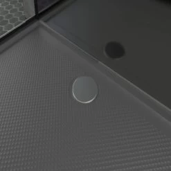 Schulte ExpressPlus Komplettdusche-Schiebetür Bali Mattschwarz 215 Cm X 115 Cm -Badezimmergeschäft 4060991074998 2053 CU 02