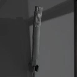 Schulte ExpressPlus Komplettdusche-Schiebetür Bali Mattschwarz 215 Cm X 115 Cm -Badezimmergeschäft 4060991074998 2053 CU 04