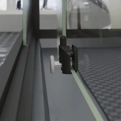 Schulte ExpressPlus Komplettdusche-Schiebetür Bali Mattschwarz 215 Cm X 115 Cm -Badezimmergeschäft 4060991074998 2053 CU 07