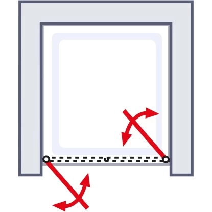 Schulte ExpressPlus Pendeltür In Nische Garant 2.0 Mattschwarz 200 Cm X 100 Cm 8 Schulte ExpressPlus Pendeltür In Nische Garant 2.0 Mattschwarz 200 Cm X 100 Cm – Bild 6