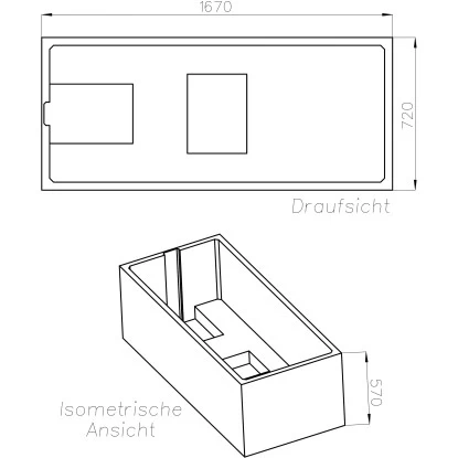 Ottofond Wannenträger Costa 170 Cm X 75 Cm 4 Ottofond Wannenträger Costa 170 Cm X 75 Cm – Bild 2