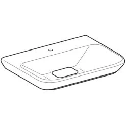 Geberit Waschbecken MyDay 65 Cm Weiß KeraTect -Badezimmergeschäft 4123 125465600 Perspective