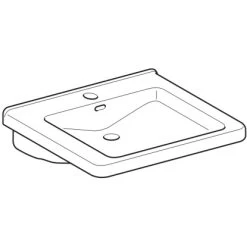 Geberit Renova Waschbecken Comfort Barrierefrei 60 Cm Mit HL Und ÜL KeraTect 8 Geberit Renova Waschbecken Comfort Barrierefrei 60 Cm Mit HL Und ÜL KeraTect -Badezimmergeschäft 4123 128660600 Perspective