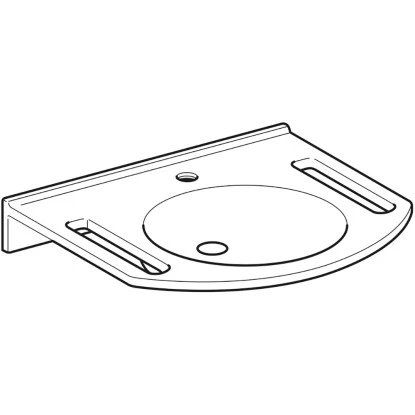 Geberit Waschbecken Publica 60 Cm Weiß Mit Ausschnitten 5 Geberit Waschbecken Publica 60 Cm Weiß Mit Ausschnitten – Bild 3