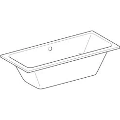 Geberit Rechteck-Badewanne Tawa Duo 170 Cm Weiß 7 Geberit Rechteck-Badewanne Tawa Duo 170 Cm Weiß -Badezimmergeschäft 4123 650470000 Perspective