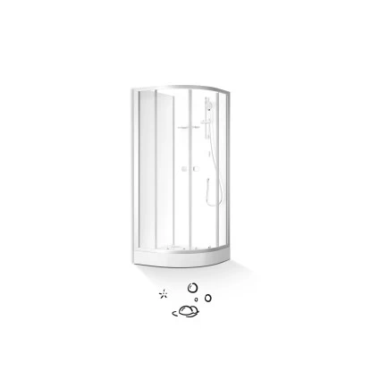 Baliv Komplettdusche DUK-85.100KR 85 Cm X 85 Cm Silber Matt 10 Baliv Komplettdusche DUK-85.100KR 85 Cm X 85 Cm Silber Matt – Bild 8