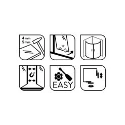 Baliv Komplettdusche DUK-85.100KR 85 Cm X 85 Cm Silber Matt 22 Baliv Komplettdusche DUK-85.100KR 85 Cm X 85 Cm Silber Matt -Badezimmergeschäft 4250312110928 WEB02 270521