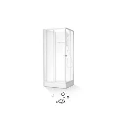 Baliv Komplettdusche DUK-85.110KE 85 Cm X 85 Cm Silber Matt -Badezimmergeschäft 4250312110935 S03 080720 L