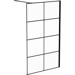 Baliv Duschabtrennung Walk-In DUK-120.131 120 Cm X 195 Cm Schwarz