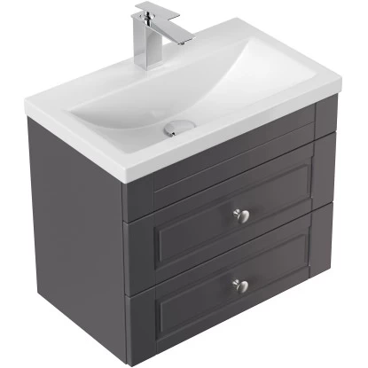 Posseik Badmöbel-Set Portus SlimLine H X B X T: 52 Cm X 60 Cm X 36 Cm Anthrazit 3 Posseik Badmöbel-Set Portus SlimLine H X B X T: 52 Cm X 60 Cm X 36 Cm Anthrazit