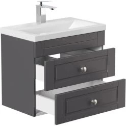 Posseik Badmöbel-Set Portus SlimLine H X B X T: 52 Cm X 60 Cm X 36 Cm Anthrazit 13 Posseik Badmöbel-Set Portus SlimLine H X B X T: 52 Cm X 60 Cm X 36 Cm Anthrazit -Badezimmergeschäft 4251982603734 4873 4