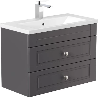 Posseik Badmöbel-Set Portus SlimLine H X B X T: 51 Cm X 70 Cm X 36 Cm Anthrazit 5 Posseik Badmöbel-Set Portus SlimLine H X B X T: 51 Cm X 70 Cm X 36 Cm Anthrazit – Bild 3