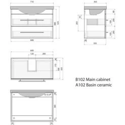 Posseik Badmöbel-Set Portus SlimLine H X B X T: 51 Cm X 70 Cm X 36 Cm Anthrazit 15 Posseik Badmöbel-Set Portus SlimLine H X B X T: 51 Cm X 70 Cm X 36 Cm Anthrazit -Badezimmergeschäft 4251982603796 4873 6