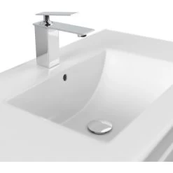 Posseik Badmöbel-Set Homeline H X B X T: 61 Cm X 81 Cm X 46,5 Cm Weiß Hochglanz -Badezimmergeschäft 4251982604250 4873 5