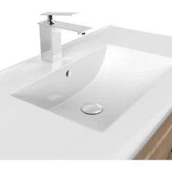 Posseik Badmöbel-Set Homeline H X B X T: 56 Cm X 91 Cm X 46,5 Cm Eiche Hell -Badezimmergeschäft 4251982604304 4873 5